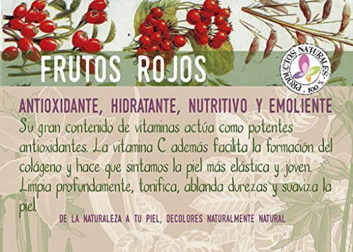 Decolores | Jabón de Frutas del Bosque | Jabones Naturales | 100 gr | Artesanal | Uso Facial y Corporal | Aroma Agradable | Nutritivo | Limpieza Profunda e Hidratación