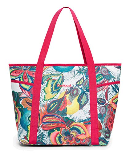 Desigual Galactic Bloom Carryall Blanco