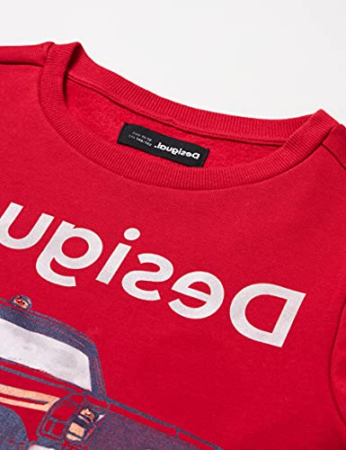 Desigual Sweat_Abeto Sudadera, Rojo, 5-6 Años para Niños