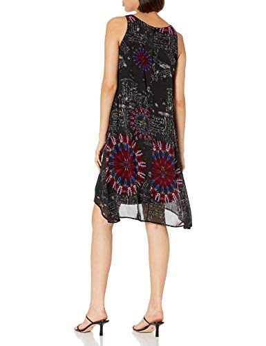 Desigual Vest_Sicilia Vestido Informal, Negro, XS para Mujer