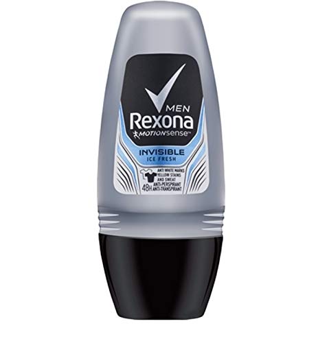 Desodorante Rexona en roll-on para hombre, Invisible Ice Fresh, Motion Sense, 3 unidades, 50 ml