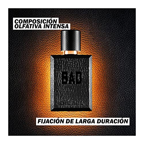 Diesel Bad Eau de Toilette de hombre de Diesel,, Fragancia Fougère acuática, 100 ml vaporizador