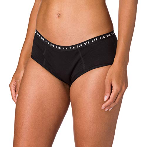 Dim Shorty MENSTRUEL Flux ABONDANT/Nuit Ropa Interior, Noir, 36/38 Women