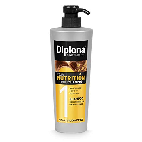 DIPLONA Champú para puntas abiertas - champu YOUR NUTRITION PROFI para mujeres - vegano sin siliconas ni parabenos - cuidado del cabello femenino 600 ml