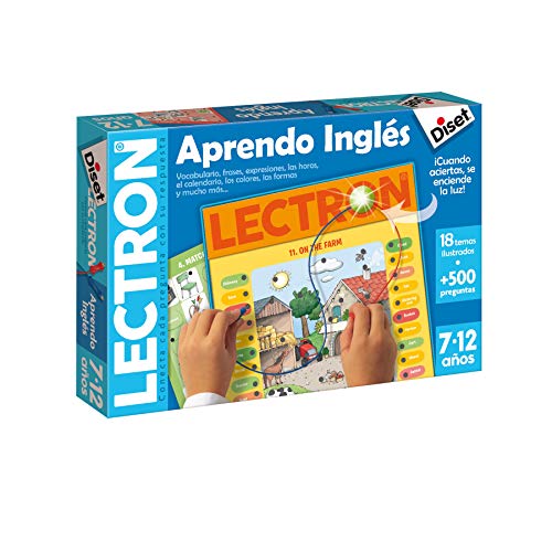 Diset - Lectron Aprendo Inglés, Juego educativo de asociar preguntas y respuestas a partir de 7 años