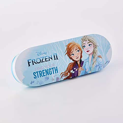 Disney Frozen Adventure Paleta Labios y Cara - Estuche de Lata con 11 Colores y Accesorios de Maquillaje para los Labios y el Rostro - Set de Maquillaje de Regalo para Niñas