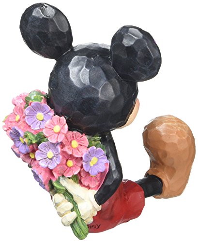 Disney Traditions, Figura de Mickey con ramo de flores, para coleccionar, Enesco