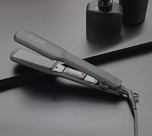 Diva Pro Styling Plancha De Pelo Y Styler Digital Ancha 800 g, negro