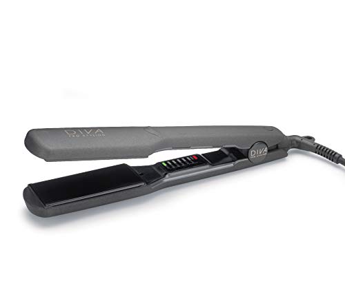 Diva Pro Styling Plancha De Pelo Y Styler Digital Ancha 800 g, negro