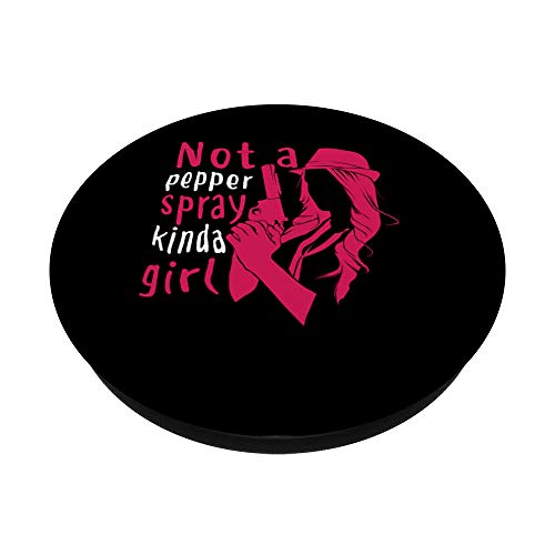 Divertido No Un Pimienta Spray Un Poco Para Chica Fresca PopSockets PopGrip Intercambiable