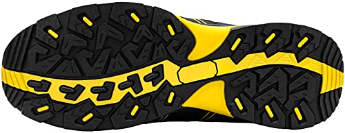 DKMILY DRY Botas de Seguridad Zapatos de Seguridad Impermeables para Hombre Botas de Trabajo S3 SRC WR Puntera de Acero Calzado de Trabajo Zapatos de Construcción (39,Negro Amarillo)