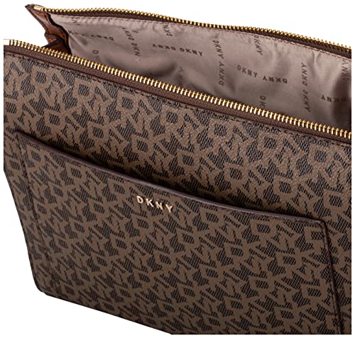 DKNY Women's Bryant Med Bx Crsbdy Crossbody, Mocha Caramel, One Size