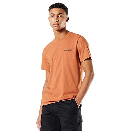 Dockers Logo Tee, Camiseta Hombre, Ámbar, S