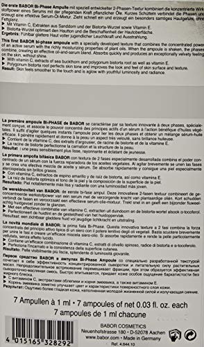 DOCTOR BABOR Glow Booster Ampollas bifásicas antienvejecimiento para el rostro con vitamina C y E para un efecto preventivo de las arrugas y una piel más suave, 7 x 1 ml