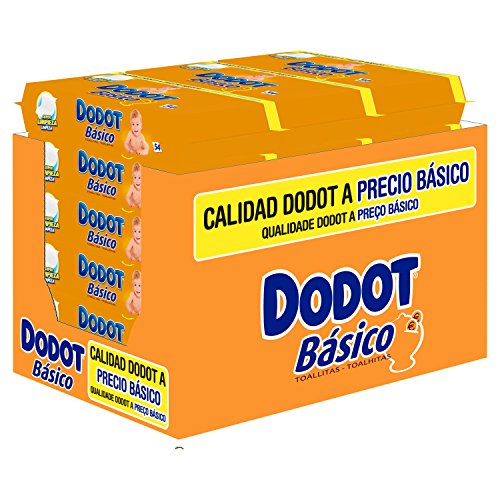 Dodot - Toallitas básico recambio 54 unidades - Pack de 6 (Total 324 unidades)