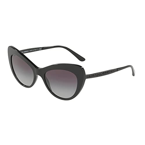 Dolce & Gabbana 0DG4307B 25258G 52 Gafas de Sol, Negro (Black/Gradient), Mujer