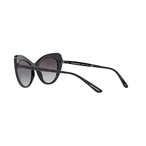 Dolce & Gabbana 0DG4307B 25258G 52 Gafas de Sol, Negro (Black/Gradient), Mujer