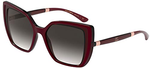 Dolce & Gabbana Gafas de sol DG6138 32478G Gafas de sol Mujer color Gris burdeos medida de la lente 55 mm