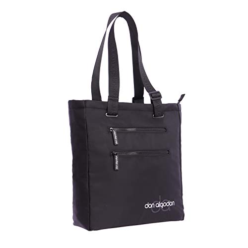 DON ALGODON Zoe, Bolso Mujer, Negro, 32 x 10 x 35 cm