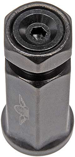 Dorman 712-245AXL4 Racing Style XL 1/2-20 Lug Nuts for Select Models, Black (Pack of 4)