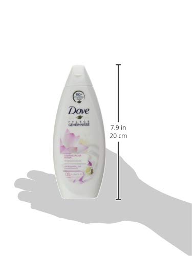 Dove cuidado de ducha, ritual brillante, gel de ducha, pack de 6 (6 x 250 ml).