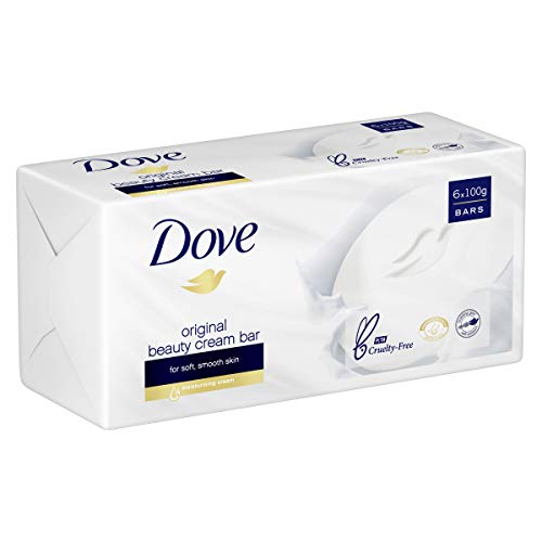 Dove - Jabón para pan de baño original, 6 x 100g