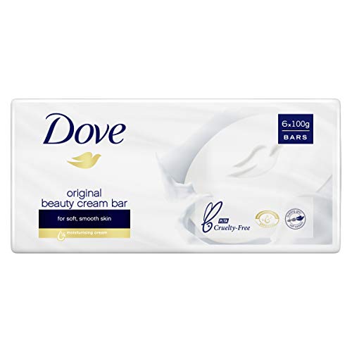 Dove - Jabón para pan de baño original, 6 x 100g