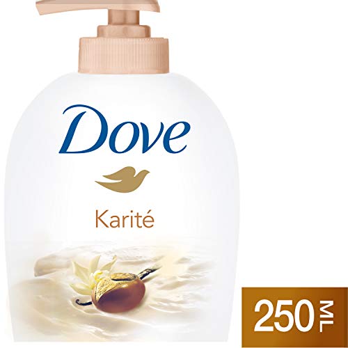 Dove Soin des Mains Savon Lavant Antibactérien Beurre de Karité & Vanille, Pour des mains douces et hydratées (Lot de 6x250ml)