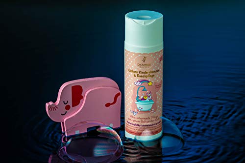 Dr. Schedu Berlin Einhorn Champú y gel de ducha para niños Unicorn, vegano, sin sulfatos, sin silicona, sin parabenos, sin aceites minerales, para chicas, con agradable talco para bebés