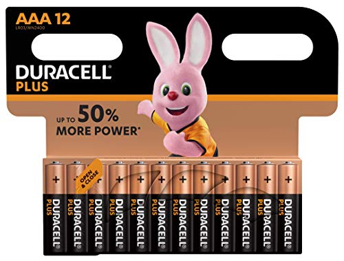 Duracell DUR018938 Plus - Pilas AAA (8 + 4 unidades)