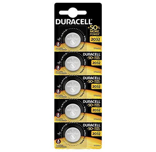 Duracell Specialty 2032 +50% more power - Blister de 5 Pilas de litio CR2032