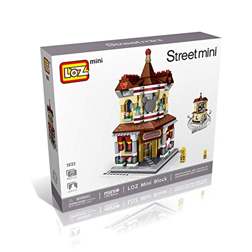 DYJD Juguetes pequeñas partículas Building Blocks Creative Set de la Calle Vista Juguetes para niños Mini Shop Modelo, Juegos para Padres con niños,1632m Avenue Shopping Gallery