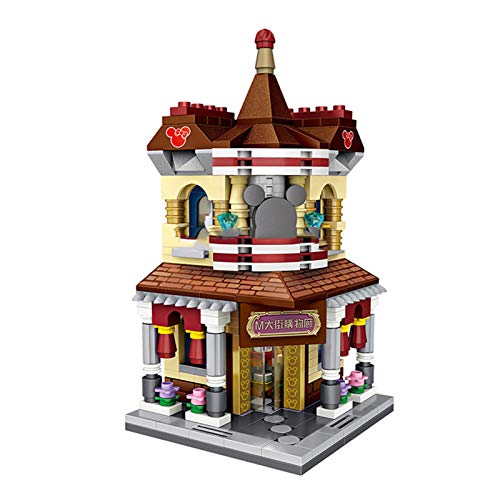 DYJD Juguetes pequeñas partículas Building Blocks Creative Set de la Calle Vista Juguetes para niños Mini Shop Modelo, Juegos para Padres con niños,1632m Avenue Shopping Gallery