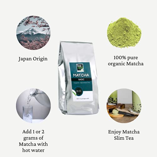 Eguia te matcha, 250 g de polvo tipo japonés puro 100% & primera calidad te matcha slim adelgazante | te verde matcha detox, color intenso & aroma natural