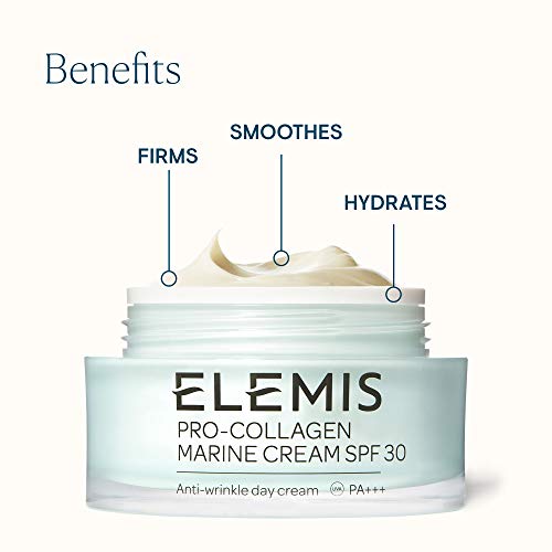 ELEMIS Crema Pro-Collagen Marine con factor de protección solar (FPS) 30, crema de día antiarrugas 50 ml