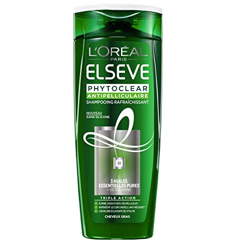 elsève phytoclear Champú refrescante anti-pelliculaire para cabello Gras 250 ml