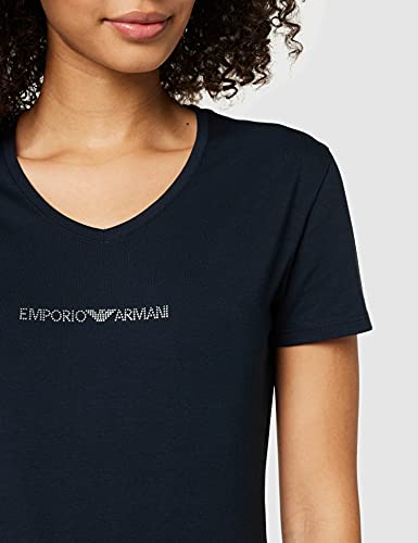 Emporio Armani 163321cc317 Parte Superior de Pijama, Azul (Marine 00135), S para Mujer