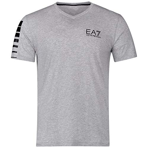 Emporio Armani Camiseta de manga corta para hombre EA7 3YPTB8 PJ02Z, gris, S