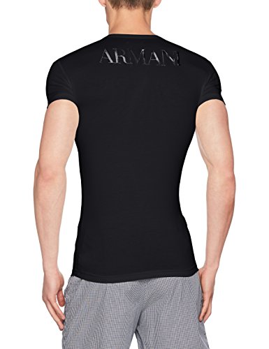 Emporio Armani CC716 110810 00010 Camiseta Interior, Hombre, Negro (Black), S