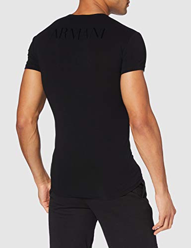 Emporio Armani CC716 111035 00010 Camiseta Interior, Hombre, Negro (Black), L