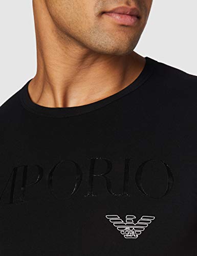 Emporio Armani CC716 111035 00010 Camiseta Interior, Hombre, Negro (Black), L