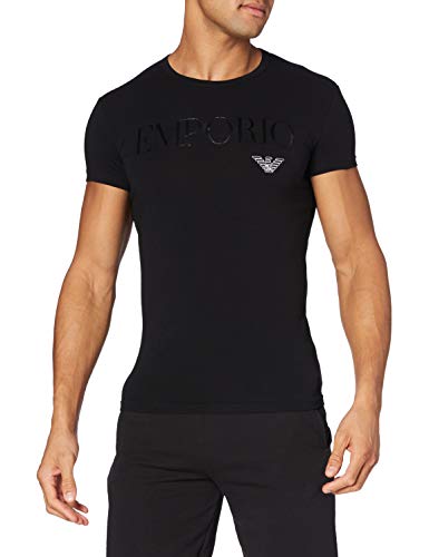 Emporio Armani CC716 111035 00010 Camiseta Interior, Hombre, Negro (Black), L