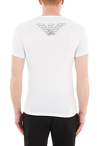 Emporio Armani CC735 111035 00010 Camiseta Interior, Hombre, Blanco (White), M