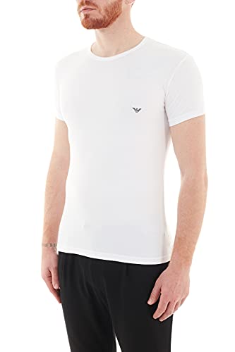 Emporio Armani CC735 111035 00010 Camiseta Interior, Hombre, Blanco (White), M