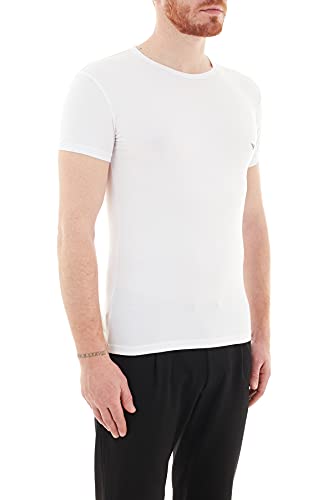 Emporio Armani CC735 111035 00010 Camiseta Interior, Hombre, Blanco (White), M