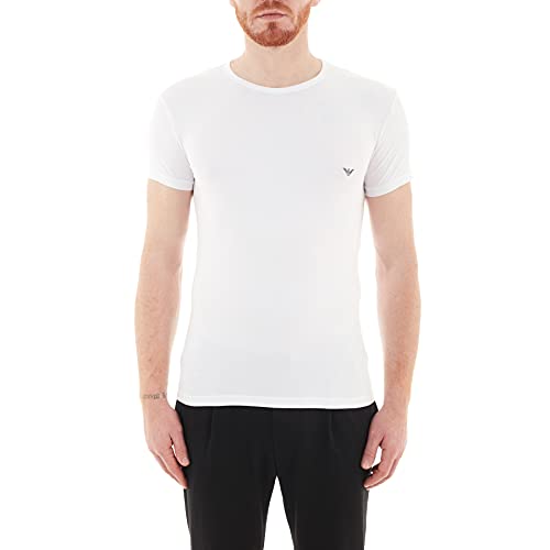 Emporio Armani CC735 111035 00010 Camiseta Interior, Hombre, Blanco (White), M