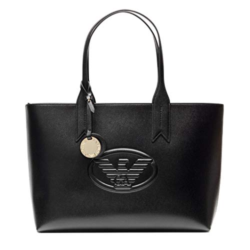 Emporio Armani Logo Shopping Mujer Handbag Negro