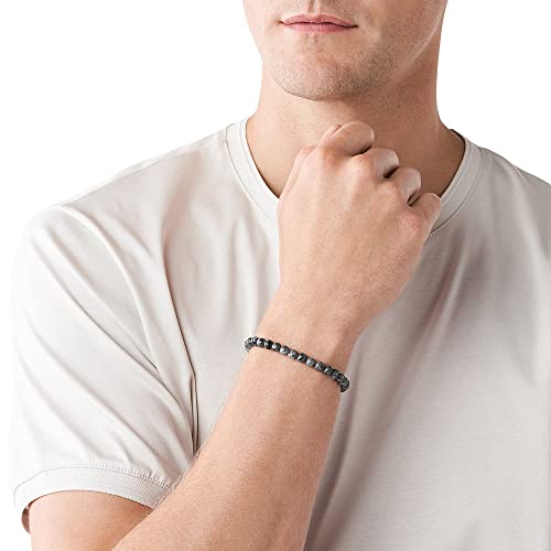 Emporio Armani Pulsera para hombre en tono gris, EGS2480060