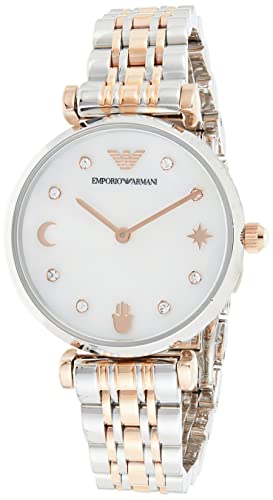 Emporio Armani Reloj Analógico para Mujer de Cuarzo con Correa en Acero Inoxidable AR80037