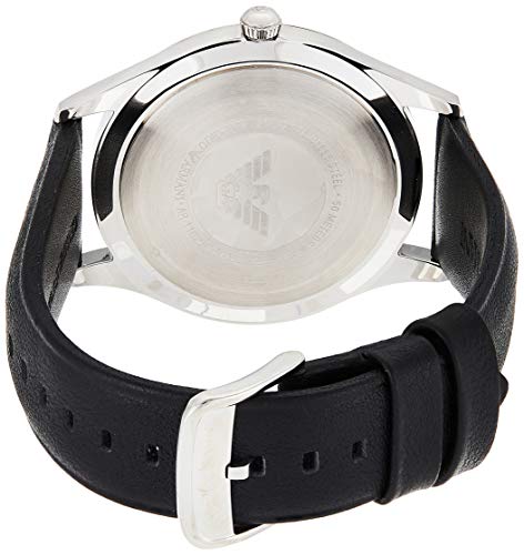 Emporio Armani Reloj de acero inoxidable con tres manecillas para hombre, AR11020